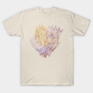 Purple Woodland Majesty Abstract Art T-Shirt